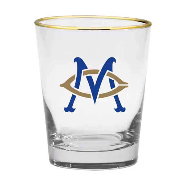 Painted Double Old Fashion Glass