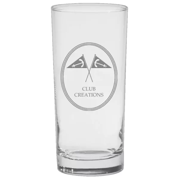 Etched High Ball Glass